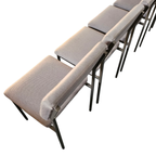 6 X No. 33 Dining Chair By Gijs Van Der Sluis For Van Der Sluis Stalen Meubelen, 1960s thumbnail 12