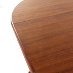 Vintage Ronde 2x Verlengbare Massief Teak Eettafel Tafel Deens thumbnail 20