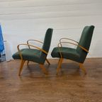 Set Van 2 Vintage Stoelen Frantisek Jirak thumbnail 5