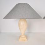 Set 2 Vintage Albast Tafellamp Marmer Lamp ‘60 Spain Design thumbnail 2