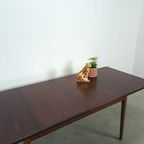 Palissander Fineer Uitschuifbare Eettafel Vintage thumbnail 14