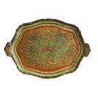 Vintage Florentijns Groot Dienblad, Italie '50/'60 thumbnail 3