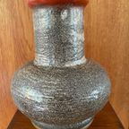 Vintage Stella Keramiek. Vintage Aardewerk Vaas Van Stehla. Brutalist East Germany Vaas thumbnail 3