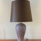 Xl Bruine Keramiek Tafellamp 91Cm Hoog - Schemerlamp - Lamp thumbnail 4