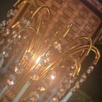2 Beschikbaar Vintage Opaline Blauwe Tafellampen thumbnail 8