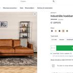 !!Actie!! Livin24 Hoekbank Denver Cognac thumbnail 3