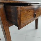 18E-Eeuwse Spaanse Kastanjehouten Tafel / Bijzettafel thumbnail 14