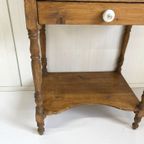 Antiek Wastafel Kastje Brocante Kaptafel Wasmeubel thumbnail 3