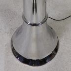 Staande Verchroomde Lamp In Art Deco Stijl, Jules Dewaele Bruxelles, Jaren 50 thumbnail 7