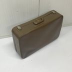 Bruine J70 Skai Koffer Brocante Opberger Suitcase thumbnail 6