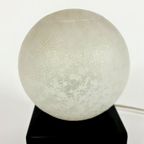 Mid Century - Tafellamp - Kubus Lamp - Bol Lamp - Glas - Metaal - Space Age - Post Modern - 80'S thumbnail 4