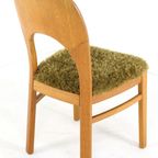 Set 4 Eiken Deense Eetkamerstoelen Vintage Reupholstered thumbnail 13