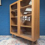 Vintage Eiken Vitrinekast, Deens Design thumbnail 4