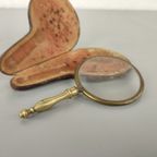 Antiek Vergrootglas In Lederen Etui 18e Eeuw thumbnail 2