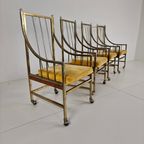 Unieke Set Eetkamer- En Loungestoelen In Mid-Century Stijl – Verguld, Gemaakt Tussen 1940-1948 thumbnail 15