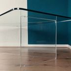 Lucite And Glass Coffee Table. thumbnail 4