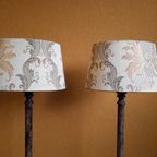 Set Van 2 Vintage Tafellampjes, Schemerlampen, Lampen thumbnail 9