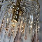 Murano Teardrop Hanglamp Vintage Kroonluchter Venini Model thumbnail 12