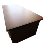 Groot Vrijstaand Vintage Bureau Hout, Jaren '60 thumbnail 3