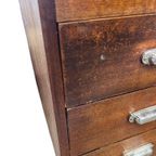 Vintage Diepe Industriële Ladekast / Dressoir / Commode thumbnail 8