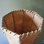 Xl Midcentury Lampenkap Leer Zeshoekig, 60 Cm thumbnail 3