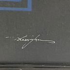Memphis Style / Postmodern - Airbrush On Canvas - Abstract - Signed By Artist - 1980’S/1990’S thumbnail 3
