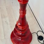 Xl Vintage Keramiek Vloerlamp Hustadt Leuchten Jaren 60 thumbnail 10