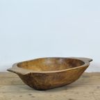 Handgemaakte Houten Schaal, 1900’S thumbnail 2