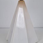 Vintage Geometrische Tafellamp Keramiek ’70 Teepee Lamp Wit thumbnail 9