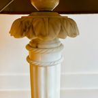 Italiaanse Marmer Zuil Lamp Vintage thumbnail 10