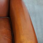 Mooie Klassieke Schapenleren Oorfauteuil Met Een Prachtig Voorkomen En Een Fijne Zit thumbnail 2
