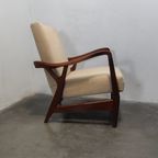 Massive Teak Organic Shaped Lounge Chair By Topform, 1950S. Two Pieces Available. thumbnail 10