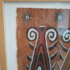 Zeldzame Kulit Kayu Boombastvel Doek Maro Tapa West-papua Indonesië thumbnail 6