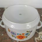 Vintage Brabantia Servies, Dekschaal, Schaal, Pan Serveerpan thumbnail 12