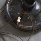 Prachtige Antieke Engelse Staande Lamp Uit Begin 1900 In Japanse Stijl Met Uniek Schilder Werk thumbnail 12