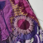 Vintage Jute Wandkleed Kleed Paars Lila Roze thumbnail 6