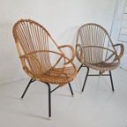 2 Rohe Noordwolde Rotan Vintage Stoeltjes thumbnail 5