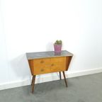 Jaren 50 Kastje Met Lades En Formica Blad Vintage thumbnail 5