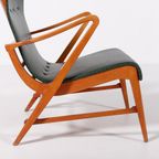 Architectural Swedish Mid-Century Modern Armchairs By Axel Larsson, 1950’S thumbnail 9