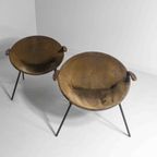 Deense Vintage Mid-Century Relax 'Balloon' Lounge Fauteuils Van Hans Olsen Voor Lea Design, 1950 thumbnail 3