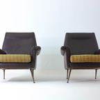 Two Modernist Italian Lounge Chairs thumbnail 2