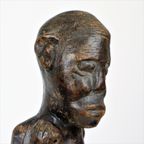 Beeld Sculptuur Vruchtbaarheid Authentiek Afrika Tribaal Luba 47Cm thumbnail 2
