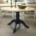 Prachtige Landelijke Ronde Eiken Tafel 120 Cm thumbnail 12