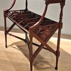 Mahogany Side Table For Books And Lps thumbnail 3