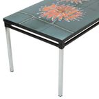 Grote Keramische Tegeltafel Adri Belarti Oranje Bloemen Abstract 109Cm thumbnail 7