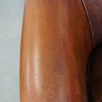 Stoere, Karaktervolle En Comfortabele Cognac-kleurige Schapenleren Clubfauteuil Met Een Tijdloos thumbnail 3