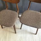 Set Vintage Louis van Teeffelen Eettafelstoelen Jr. 60 thumbnail 2