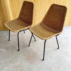 Rotan Stoelen 2 Stuks Dirk Van Sliedregt 1960S thumbnail 4