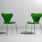 Mid-Century Set Van 4 Diep Groene Fritz Hansen Vlinderstoelen thumbnail 3