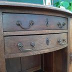 Antieke Commode Art Deco Kastje Vintage Dressoir Queen Anne thumbnail 9